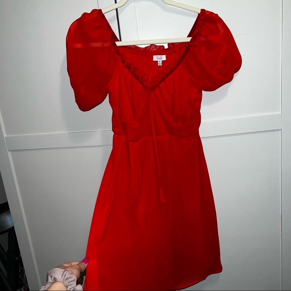 Red Mini Dress - Picture 5 of 5